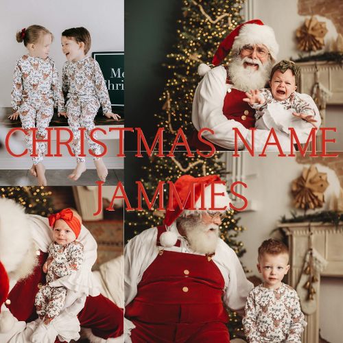custom christmas name jammies