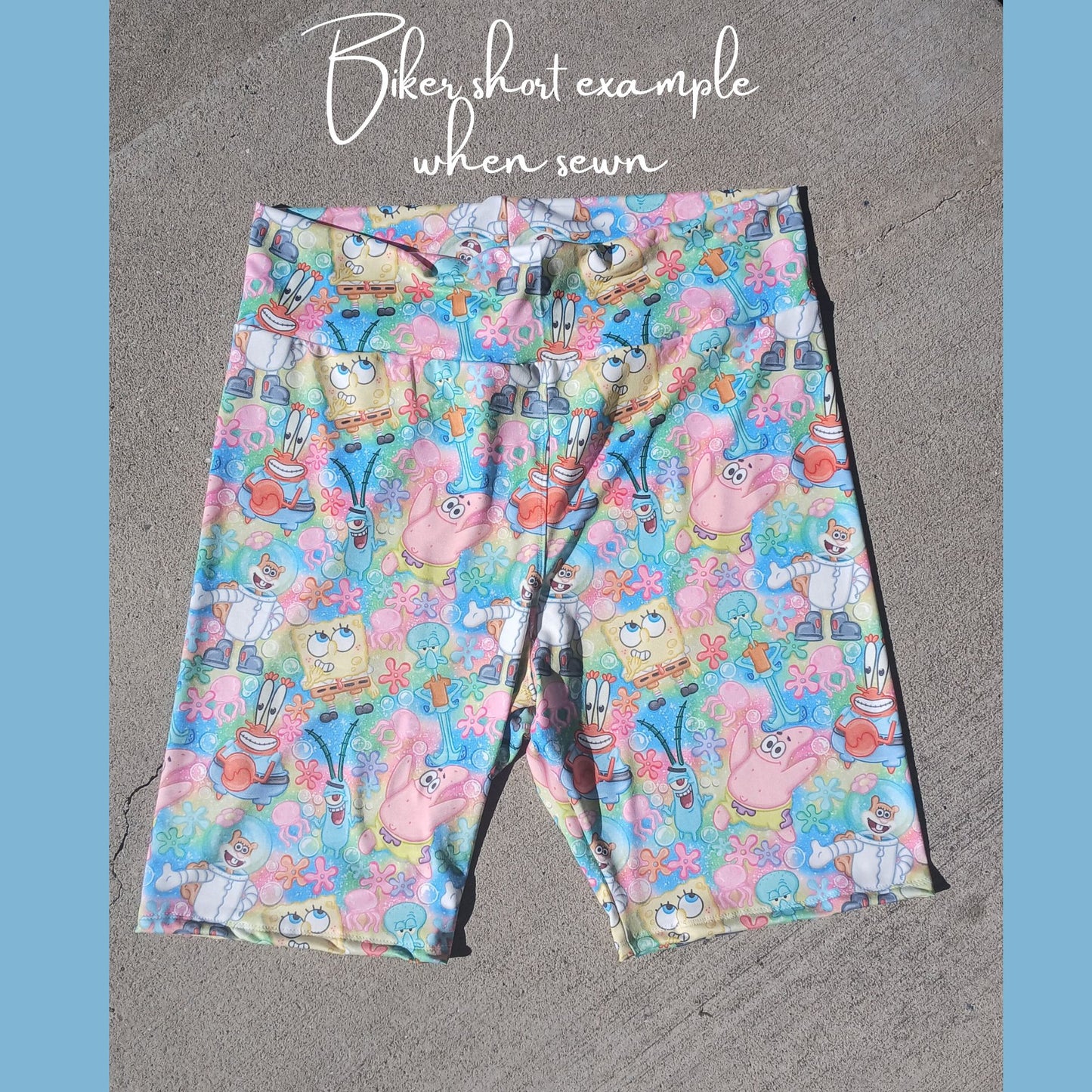 Blue pups Biker shorts