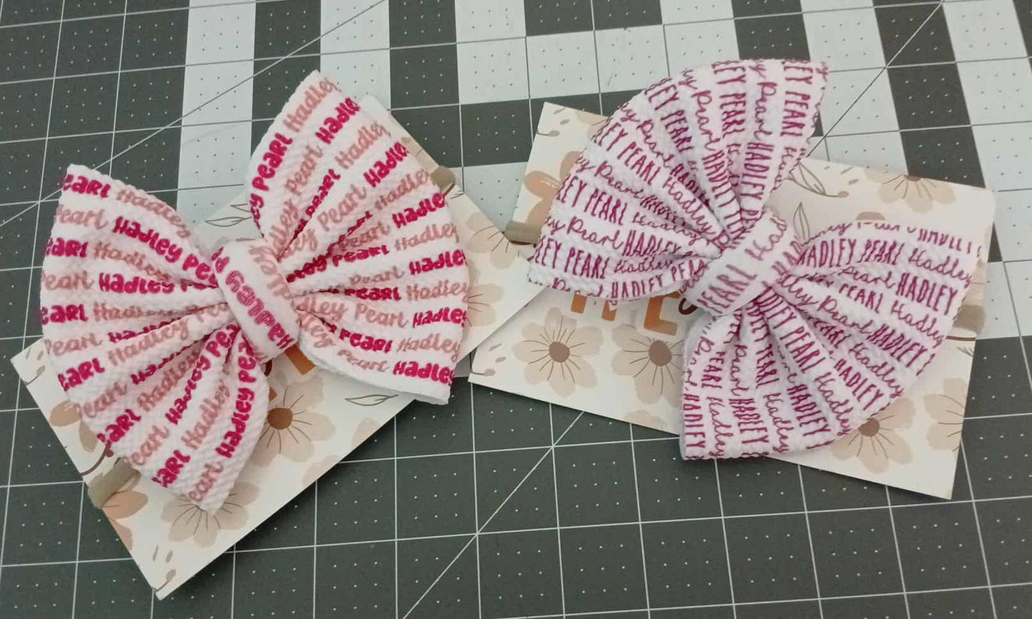 CUSTOM NAME BOW SALE