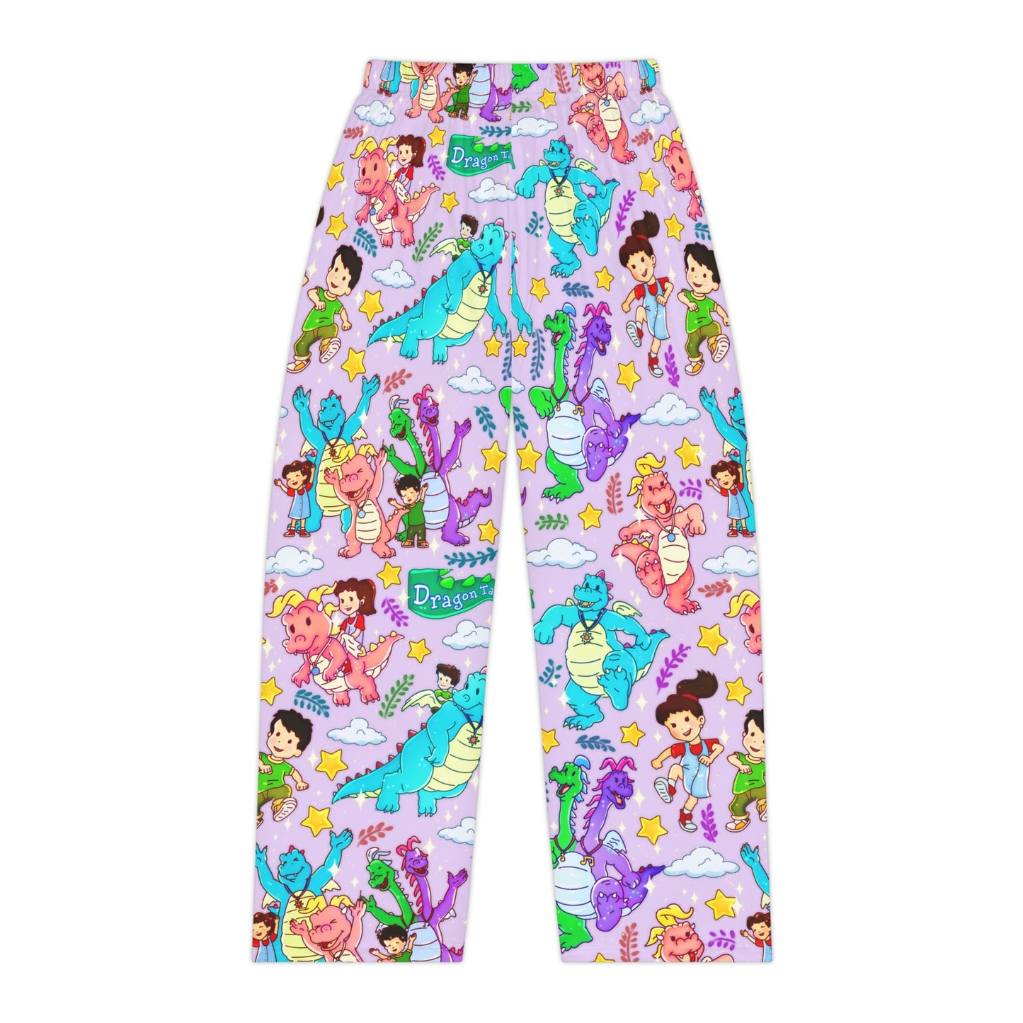 Cute Dragon Cartoon Pajama Pants — Women's Printed Lounge Sleepwear