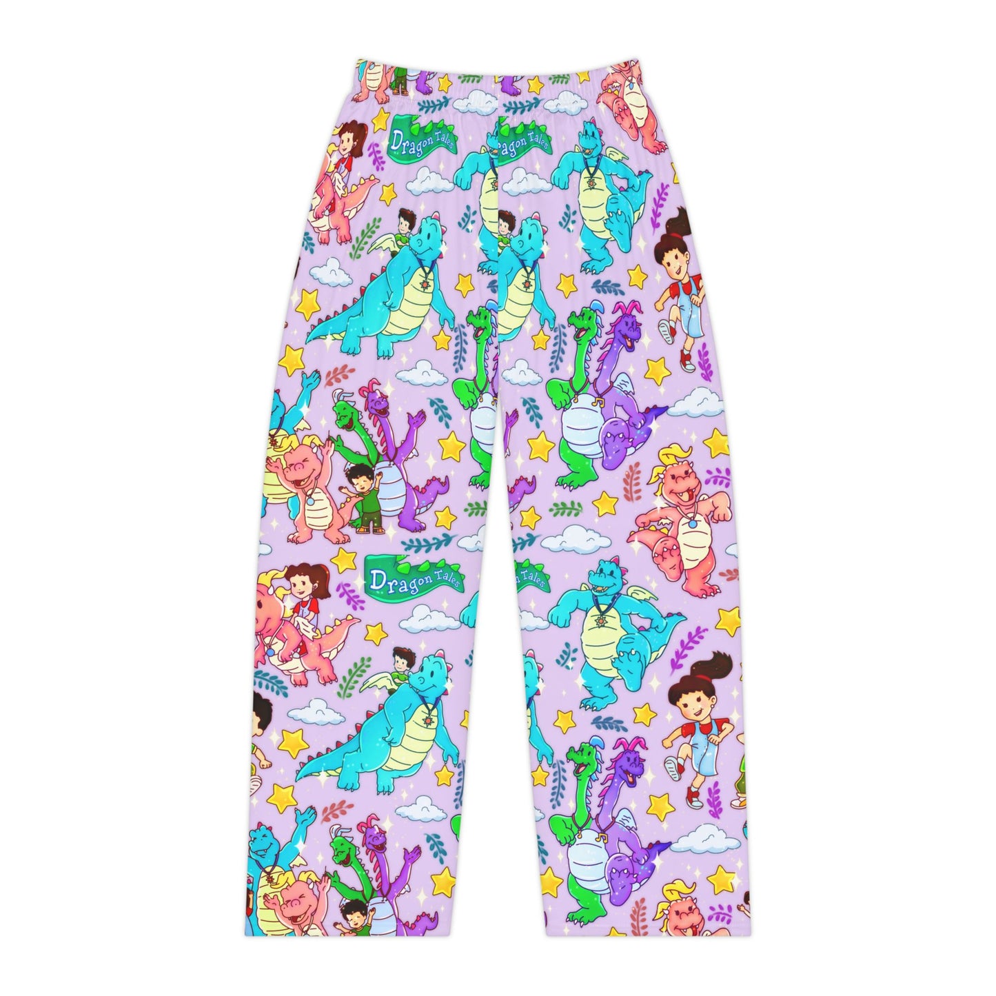 Cute Dragon Cartoon Pajama Pants — Women's Printed Lounge Sleepwear