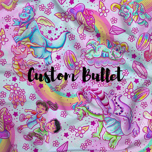 custom Bullet 5 inches x 58" fabric for bows