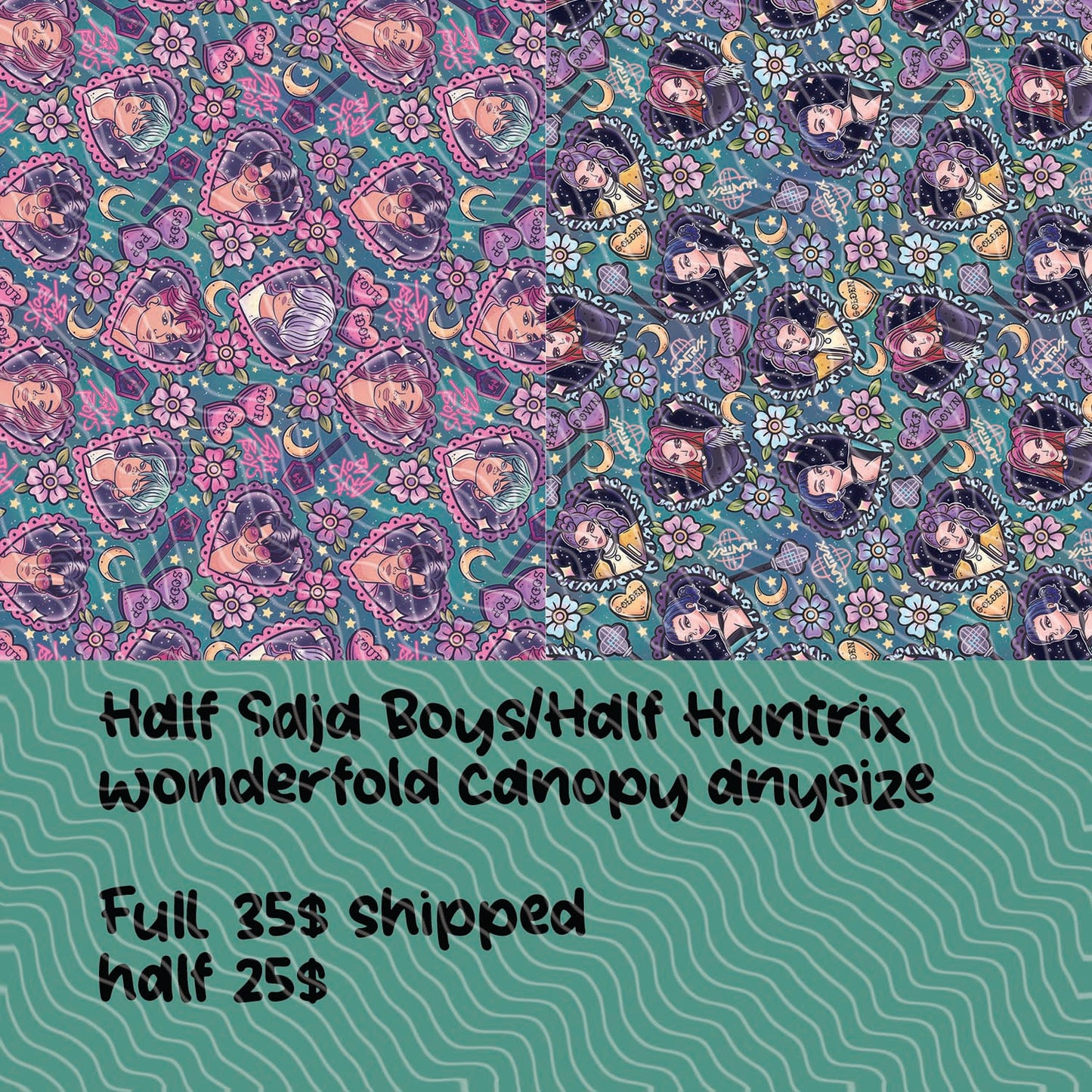 wonderfold canopy half huntrix/saja boys