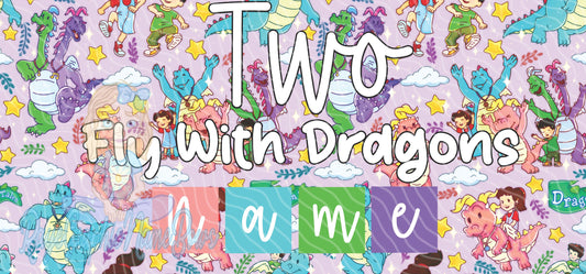 Dragon Editable Bday Banner GIrl
