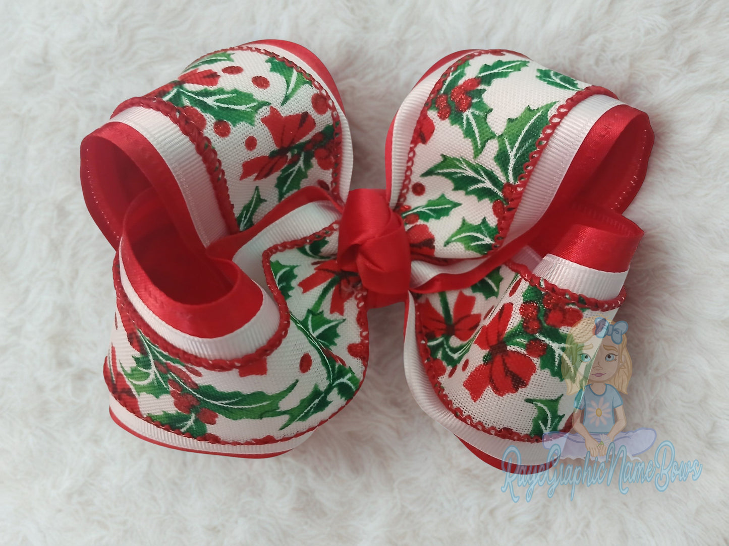 christmas bow mistletoe